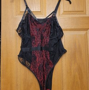 Lace Mesh Harness bodysuit